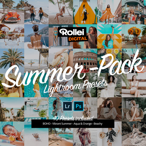 SUMMER PACK - 40 Presets für Lightroom