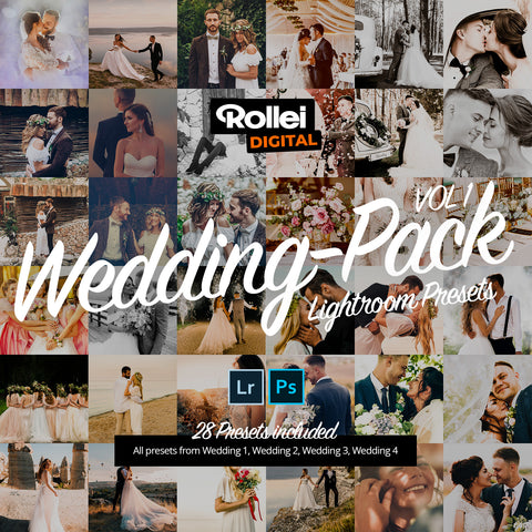 WEDDING PACK - 28 Lightroom Presets