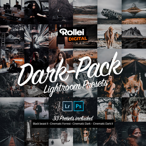 DARK PACK - 33 Presets für Lightroom